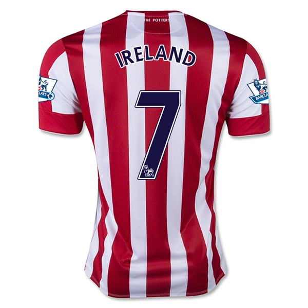 Stoke City 2015-16 IRELAND #7 Home Soccer Jersey